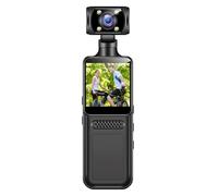 Rdxanc 4K Corpo Fotocamera Video Piccolo Corpo Indossabile Portatile 180 Gradi Lente Rotabile Sport Azione Outdoor Recorder Wifi