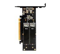 Rdxanc Adattatore di espansione NVMe HDDs tramite PCIe 5.0 X16 4 slot e RAID 0/1/5 Gestione per HDD ad accesso rapido sicuro Adattatore array