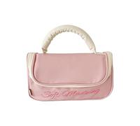 Rdxanc Borsa per cosmetici di grande capacità organizzata con design a fiocchi in PU per articoli da toeletta da viaggio e borsa portatile per il trucco, PK, as the picture shows