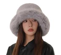Rdxanc Cappello da pescatore da donna foderato in pile, caldo cappello alla pescatora invernale per attività all'aperto alla moda accessorio per il freddo