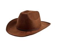 Rdxanc Cappello occidentale del partito con il tessuto misura regolabile di colore marrone della banda regolabile per i partiti a tema all'aperto