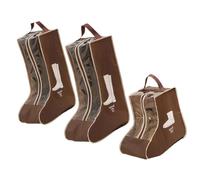 Rdxanc Confezione da 3 borse portatili con chiusura a cerniera, per scarpe da viaggio alte e corte, come da immagine, as the picture shows