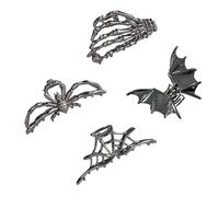 Rdxanc Confezione da 4 fermagli per capelli a tema Halloween a pipistrello, accessori per lo styling dei capelli, accessori per donne e adolescenti