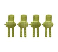 Rdxanc Confezione da 4 spazzole regolabili in silicone per la toelettatura dei gatti, per gambe di mobili, strumento di massaggio per animali domestici