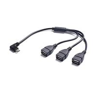 Rdxanc Convertitore splitter USB C maschio a 3 porte femmina per sincronizzazione di telefoni e computer portatili