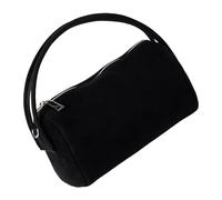 Rdxanc Elegante borsa a tracolla in camoscio con scomparti multiuso, cinghia regolabile, alla moda, uso quotidiano, Bk, as the picture shows