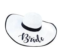 Rdxanc Elegante cappello da sole per addio al nubilato con tesa larga per spiaggia e giardino addio al nubilato celebrazione