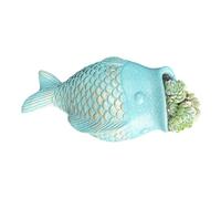 Rdxanc Fioriera da parete per pesci macchiati per piante da appendere, facile installazione, in resina, decorazione per interni ed esterni, ornamento per interni ed esterni