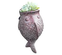 Rdxanc Fioriera da parete per pesci macchiati per piante da appendere, facile installazione, in resina, decorazione per interni ed esterni, ornamento per interni ed esterni