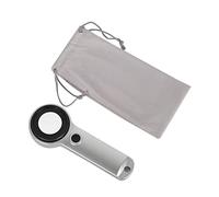 Rdxanc Lente d'ingrandimento 30X in vetro illuminata a LED, lente d'ingrandimento portatile per francobolli di monete, lettura ricaricabile