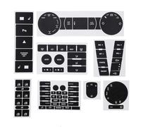 Rdxanc Resistente all'usura Automotive Pulsante Riparazione Sticker Decal Set Per SUV Interno Cruscotto Controlli Pulsanti usurati