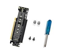 Rdxanc Scheda di espansione PCIe5.0 Lane Division PCIe5.0 Adattatore di espansione per il trasferimento veloce dei dati e computer personalizzabile costruisce NVMe