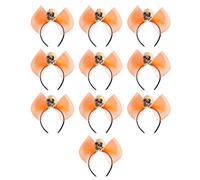 Rdxanc Set di fasce per capelli con fiocco per feste di Halloween, con teschi/ragni, per feste in costume