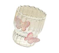 Rdxanc Tazza in vetro portatile con farfalla 3D e struttura in vetro con design elegante, adatta per un facile trasporto nella tazza di vita quotidiana