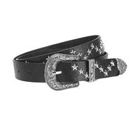 RDYBGBD Cinture Cintura Larga da Donna in Stile Punk Versatile E alla Moda Tempestata di Stelle A Cinque Punte, Denim Unica-Nero-Lunghezza 107 Larghezza 2,8