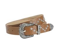 RDYBGBD Cinture Cintura Larga da Donna in Stile Punk Versatile E alla Moda Tempestata di Stelle A Cinque Punte, Denim Unica-Marrone-Lunghezza 107 Larghezza 2,8