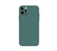 Rdyi6ba8 Cover per iPhone 12 Pro, Gel Silicone Liquido Custodia con Protezione Fotocamera e con Morbida Microfibra Fodera [Antiurto] Cover per iPhone 12 Pro - Verde