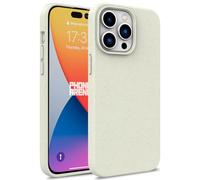 Rdyi6ba8 Custodia ecologica iPhone 15 Pro, fibra vegetale biodegradabile e compostabile e TPU morbido, Custodia protettiva contro le cadute per iPhone 15 Pro 6.1", Bianco