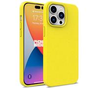 Rdyi6ba8 Custodia ecologica iPhone 15 Pro, fibra vegetale biodegradabile e compostabile e TPU morbido, Custodia protettiva contro le cadute per iPhone 15 Pro 6.1", Giallo