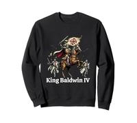 Re Baldovino IV Croce di Gerusalemme cattolica Felpa
