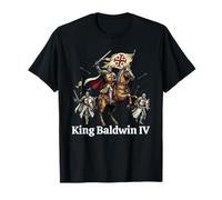 Re Baldovino IV Croce di Gerusalemme cattolica Maglietta