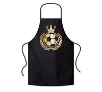 Re Calcio Corona Calcio Em Mondiali Oro Metallico Divertimento Griglia Grembiule