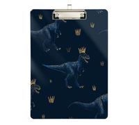 Re Ceratosaurus Corona Blu Navy Car clipboard Plastica per Pallavolo Baseball Allenatori Dimensioni 9 x 12.5 Tablas para escribir
