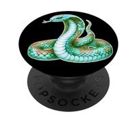 Re Cobra Serpente Magico Verde PopSockets PopGrip Adesivo