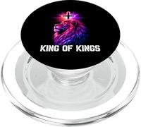 Re Dei Re Leone Di Giuda Cristiano Yeshua Fede Religiosa PopSockets PopGrip per MagSafe