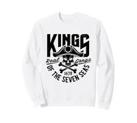 Re dei Sette Mari Wild Abstract Skull Real Gangs Felpa