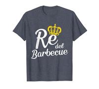 Re del Barbecue per Uomo Grigliatore Grigliata Divertente Maglietta, Uomo, Pervinca, 5XL