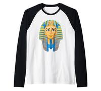 Re del Faraone Egiziano Tutankhamon Maglia con Maniche Raglan