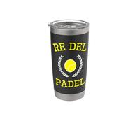 Re del Padel | Paddle Tennis Uomini | Divertente Padel Bicchiere termico in acciaio inox doppia parete