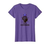 Re del Pensiero eccessivo: Witty Brain Crown Maglietta, Donna, Viola mélange, 3XL