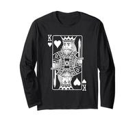 Re del Poker di Gioco delle Carte da Gioco di Cuori Maglia a Manica