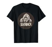 Re della giungla con Silverback Gorilla Monkey Maglietta