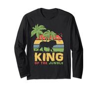 Re della Giungla Divertente Leone Maglia a Manica