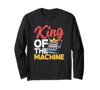 Re della Slot Machine Casino Gioco D'Azzardo Jackpot Vegas Maglia a Manica