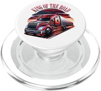 Re della strada: Red Semi-Truck Majesty PopSockets PopGrip per MagSafe