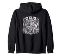 Re dell'Olimpo Zeus Leggenda Greca Thunder Power Felpa con Cappuccio