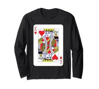 Re di Cuori Carte da Gioco Costume Halloween Maglia a Manica
