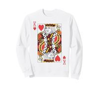 Re di Cuori | Royal Flush Group Costume Carte da Gioco Felpa