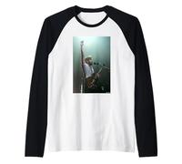 Re di Leon Caleb Followill Sesso in Fuoco Live Andy Willsher Maglia con Maniche Raglan