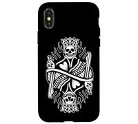 Re di spade Blackwork Custodia per iPhone X/XS