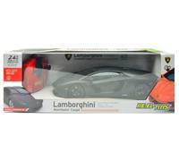 RE.EL.TOYS 1/18 MODELLINO AUTO LAMBORGHINI AVENTADOR SC NERO RADIOCOMANDATO