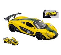 RE.EL.TOYS 1/24 MCLAREN P1 GTR 51 GIALLO/VERDE MODELLINO STATICO DIECAST