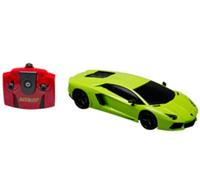 RE-EL TOYS art. 2076 Lamborghini Aventador, Auto Radiocomandata 2.4GHz, con Luci Anteriori e Posteriori. Scala 1:18 (cm 26) (Verde)