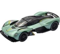 RE-EL TOYS | Aston Martin Valkyrie 1:32 con Licenza Ufficiale, Portiere e Baule apribili, Meccanismo a retrocarica per il movimento, Scatola a vetrina (Verde)