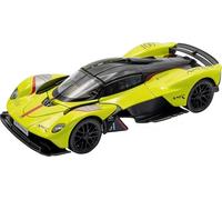 RE-EL TOYS | Aston Martin Valkyrie 1:32 con Licenza Ufficiale, Portiere e Baule apribili, Meccanismo a retrocarica per il movimento, Scatola a vetrina (Giallo)
