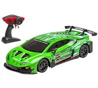 RE-EL TOYS - Lamborghini Huracan GT3 verde - Rc a controllo completo 2.4GHz Scala 1:12 (39cm) - Batteria ricaricabile al litio inclusa - 2305